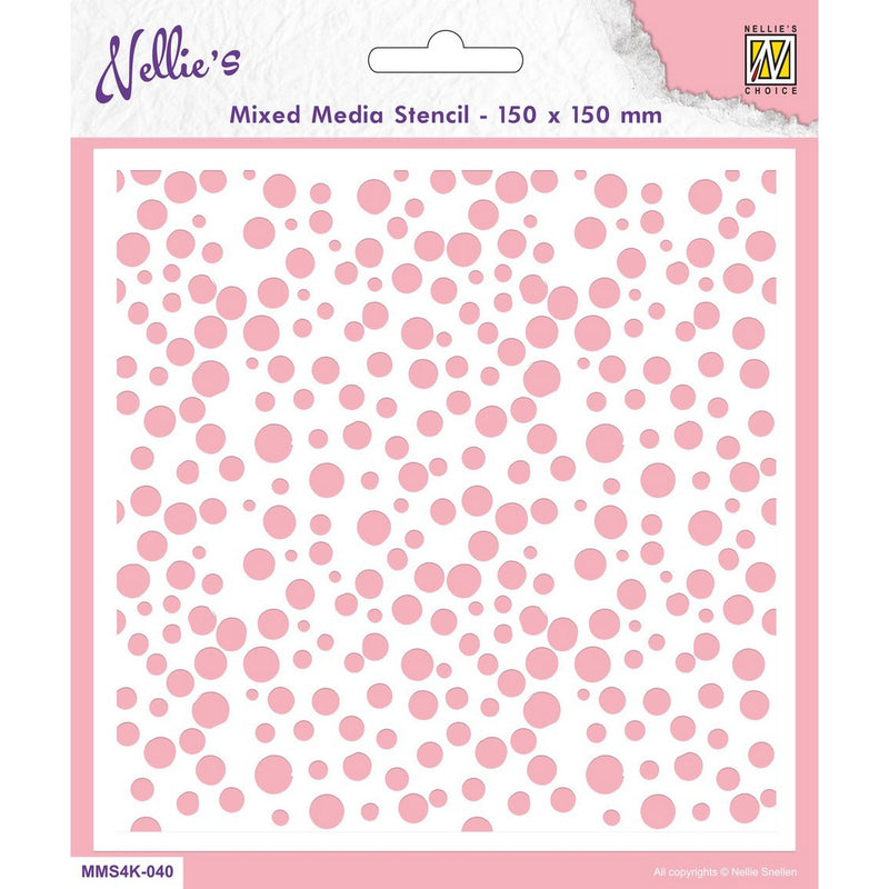 Nellie's choice • stencil a6 size christmas background snow
