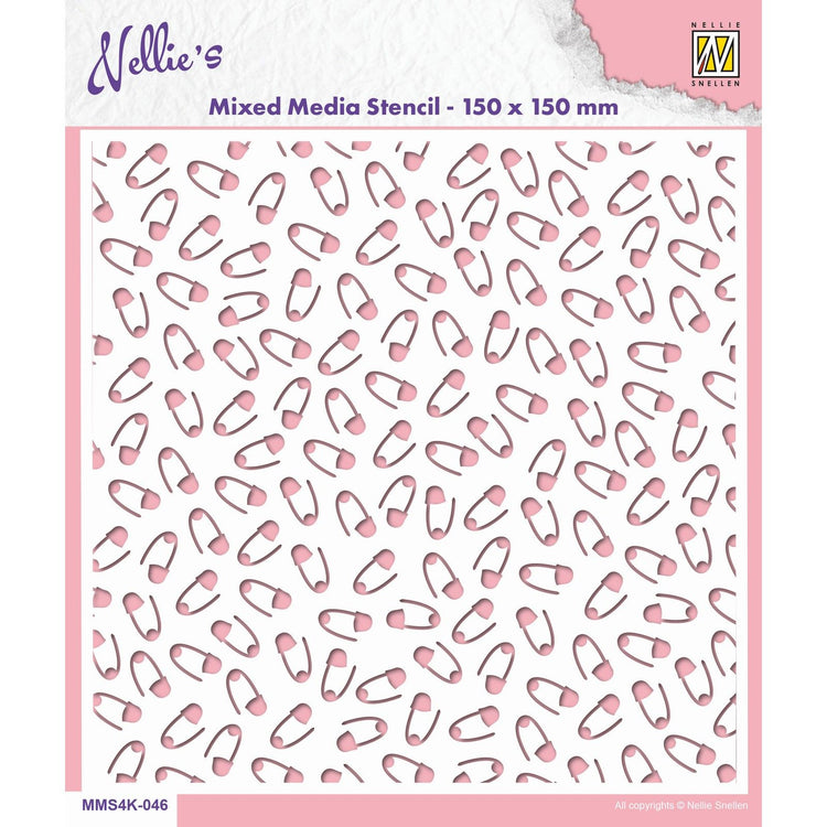 Nellie's choice • stencil safety pins