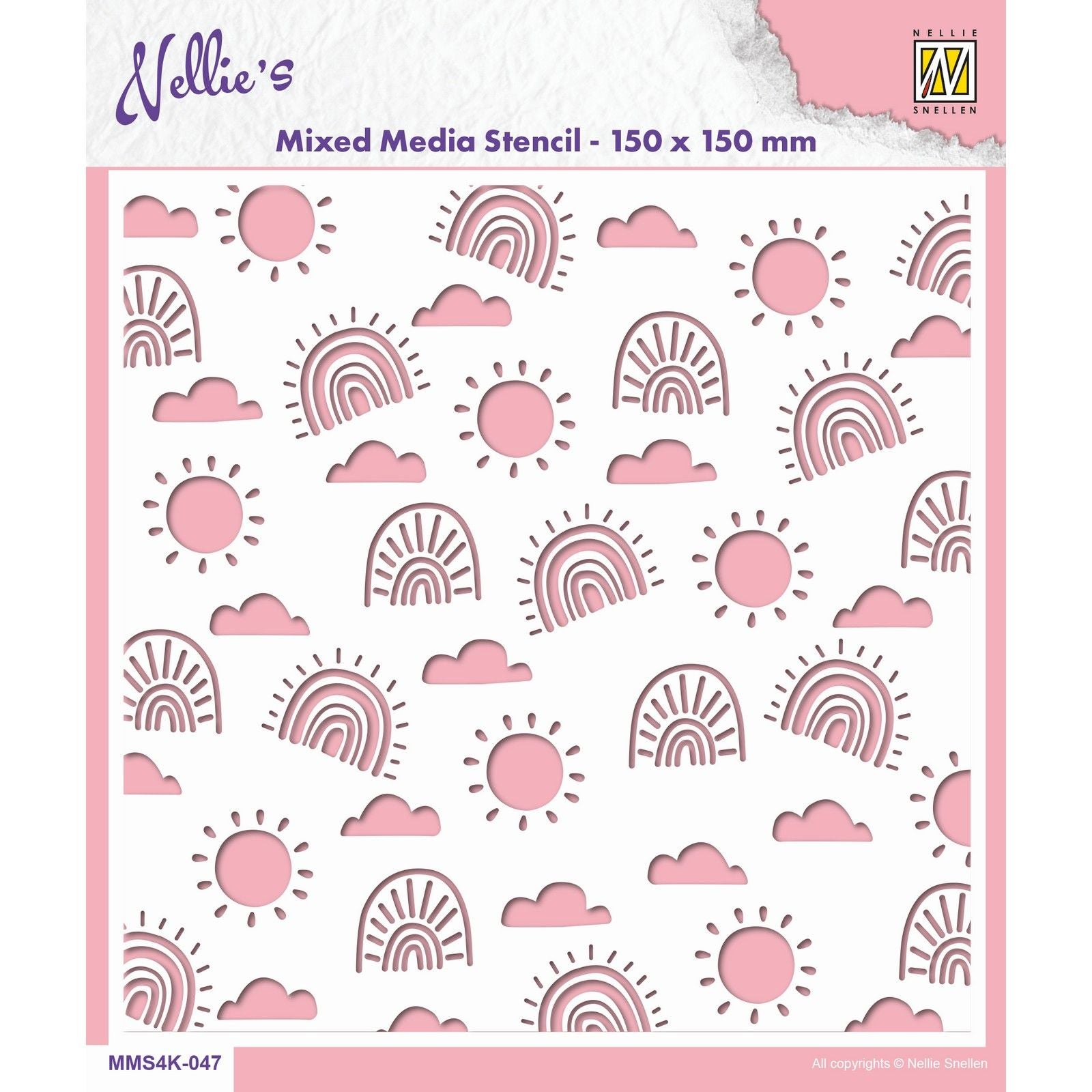 Nellie's choice • stencil rainbows