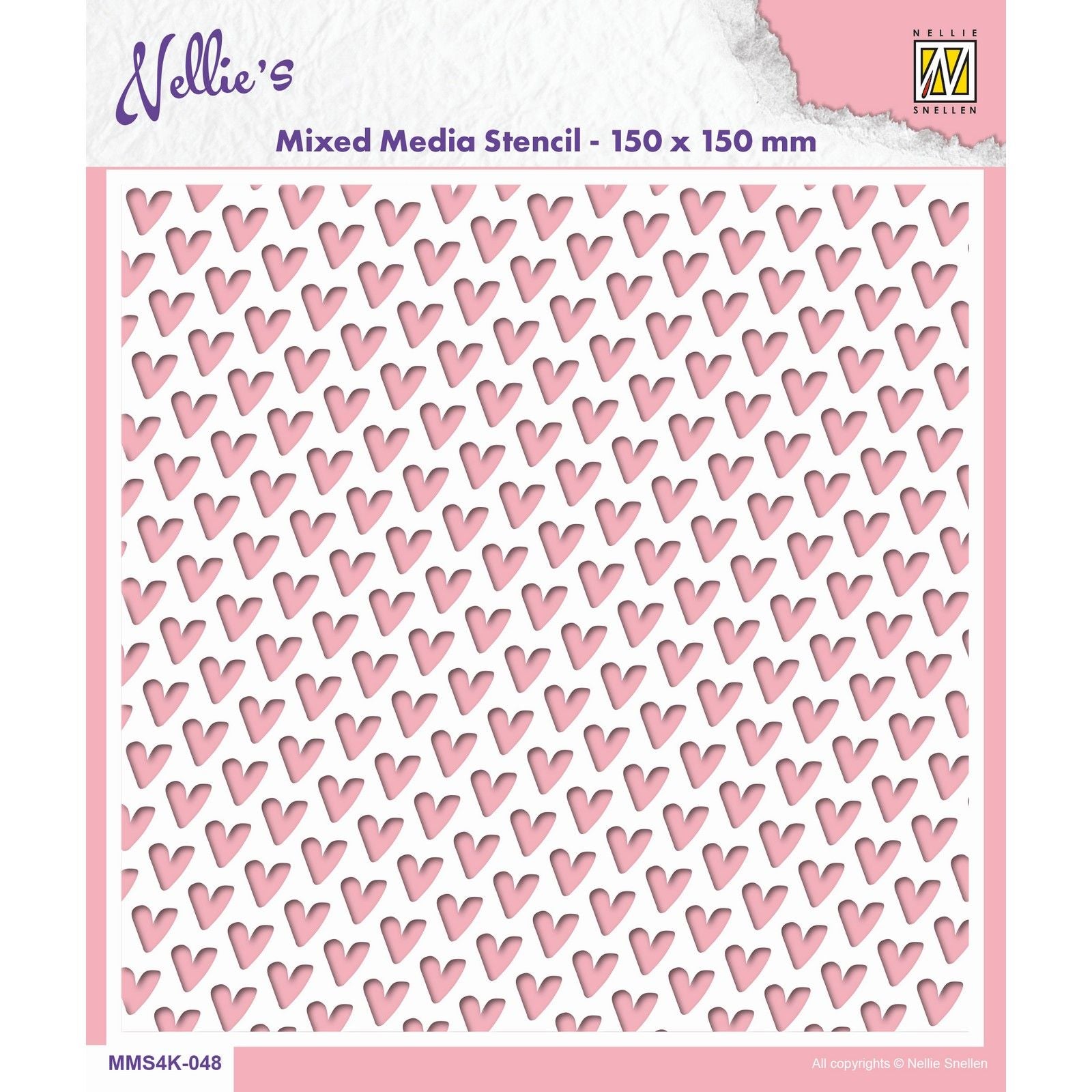 Nellie's choice • stencil hearts