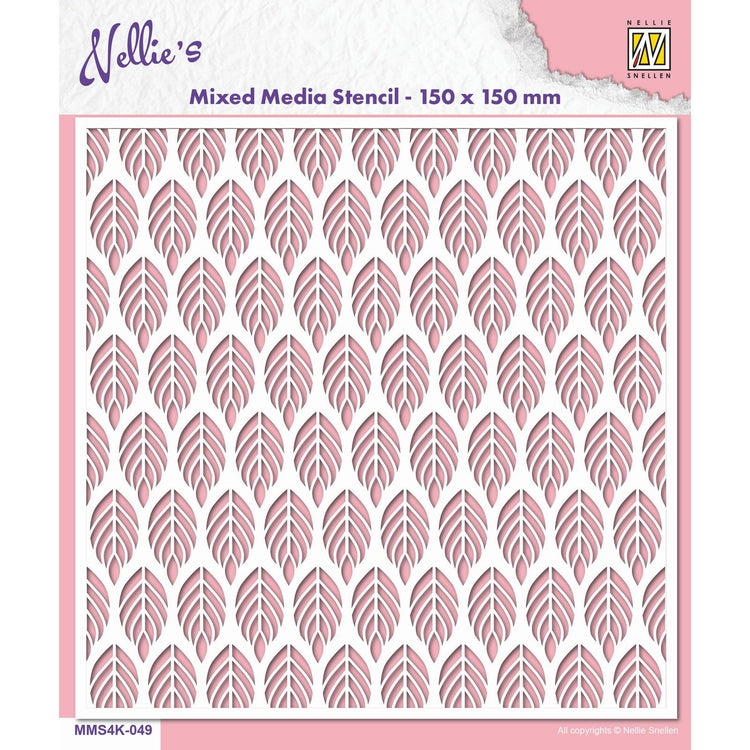 Nellie's choice • stencil leaves