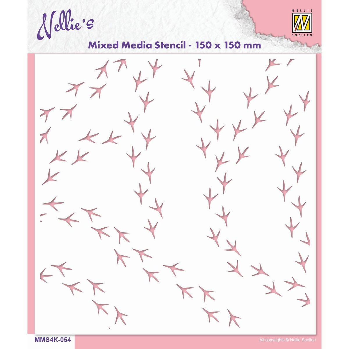 Nellie's choice • stencil birdfeet
