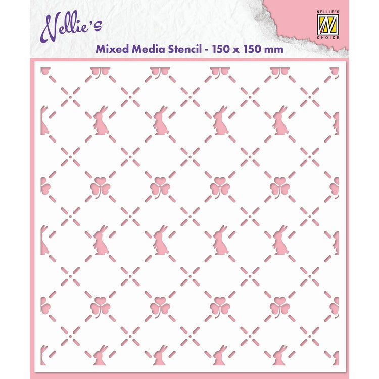Nellie's choice • stencil bunny's and clovers