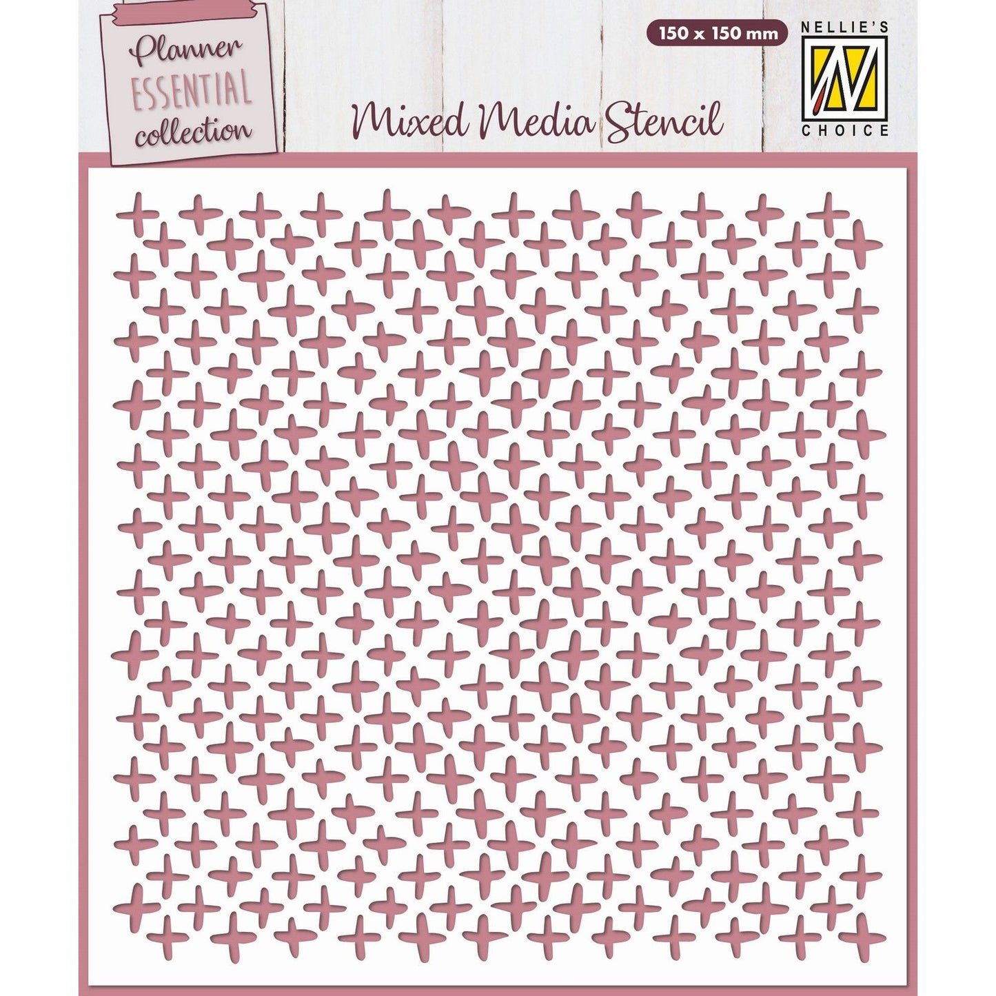 Nellie's choice • sjabloon plus tekens 15x15cm
