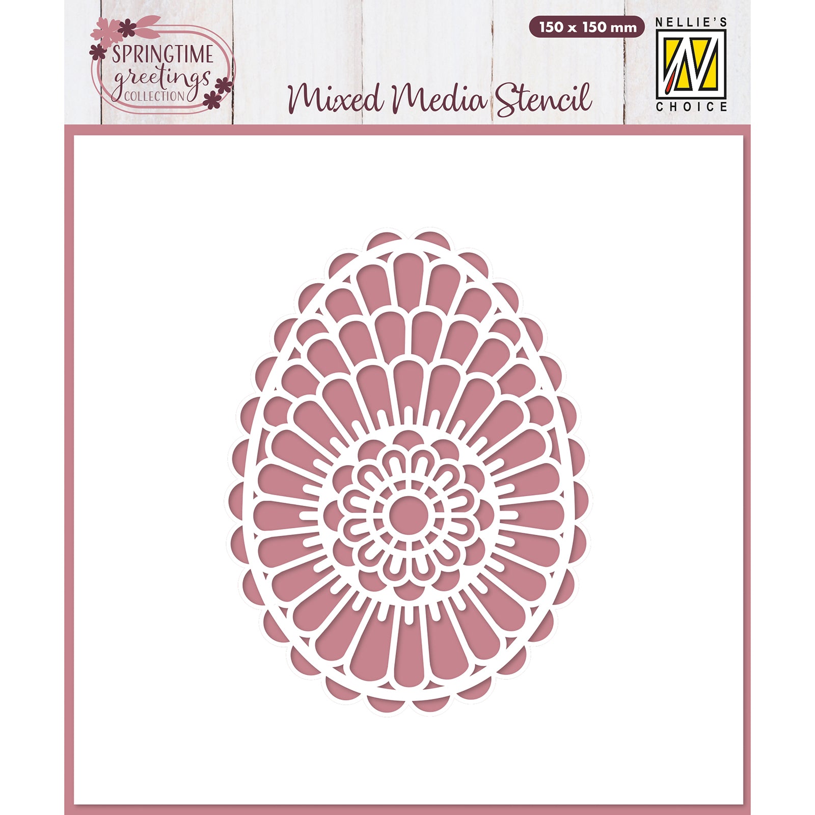Nellie's choice • sjabloon pasen bloemenkrans 15cmx15cm