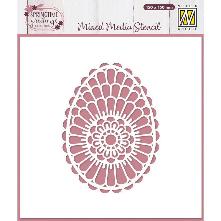 Nellie's choice • sjabloon pasen bloemenkrans 15cmx15cm