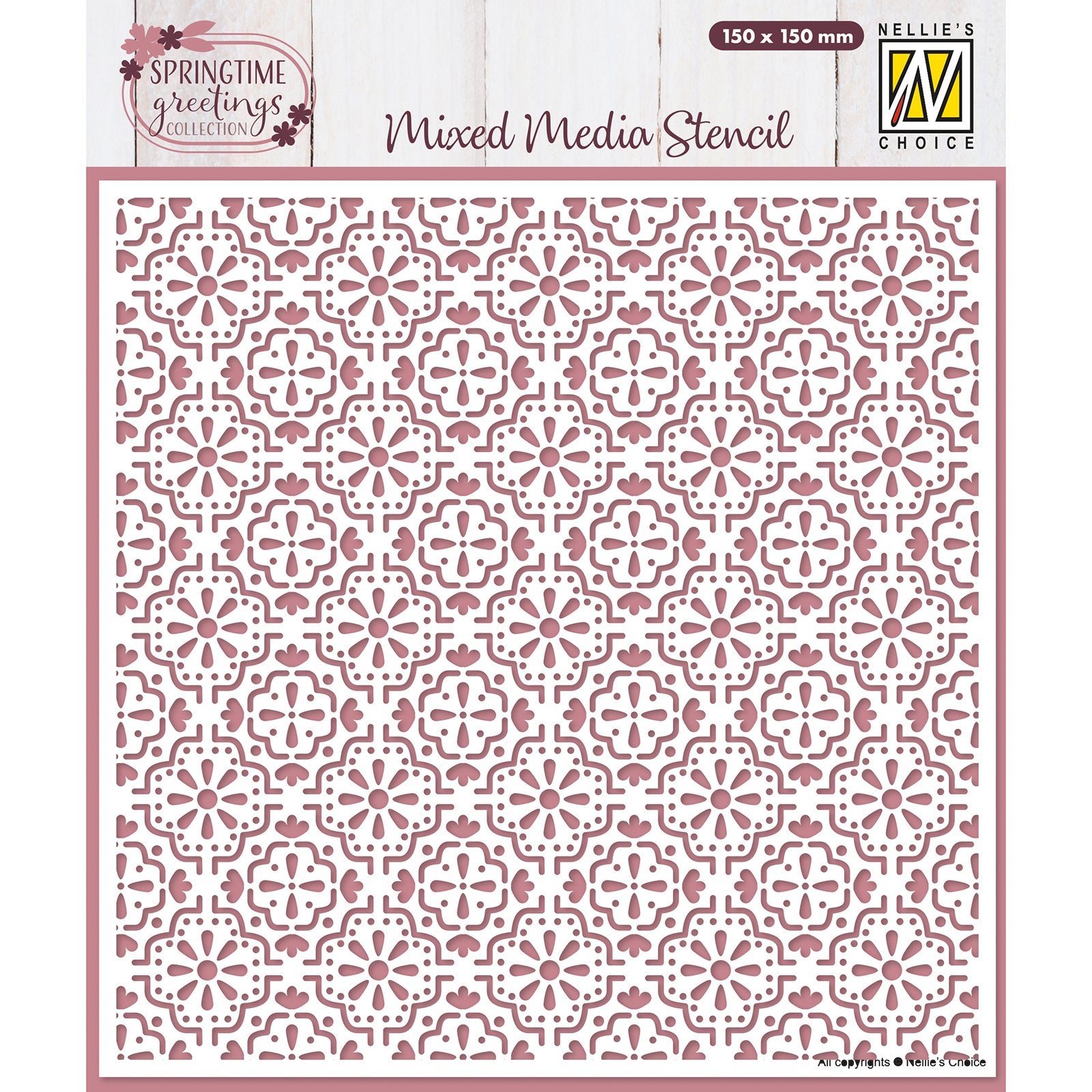 Nellie's choice • sjabloon paastegels 15cmx15cm