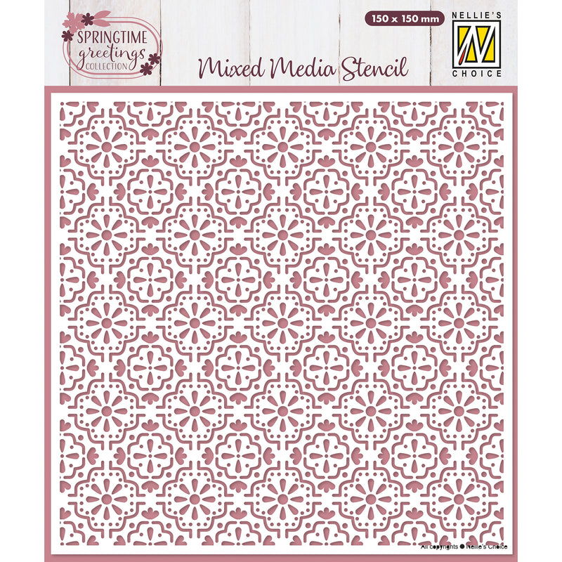 Nellie's choice • sjabloon paastegels 15cmx15cm
