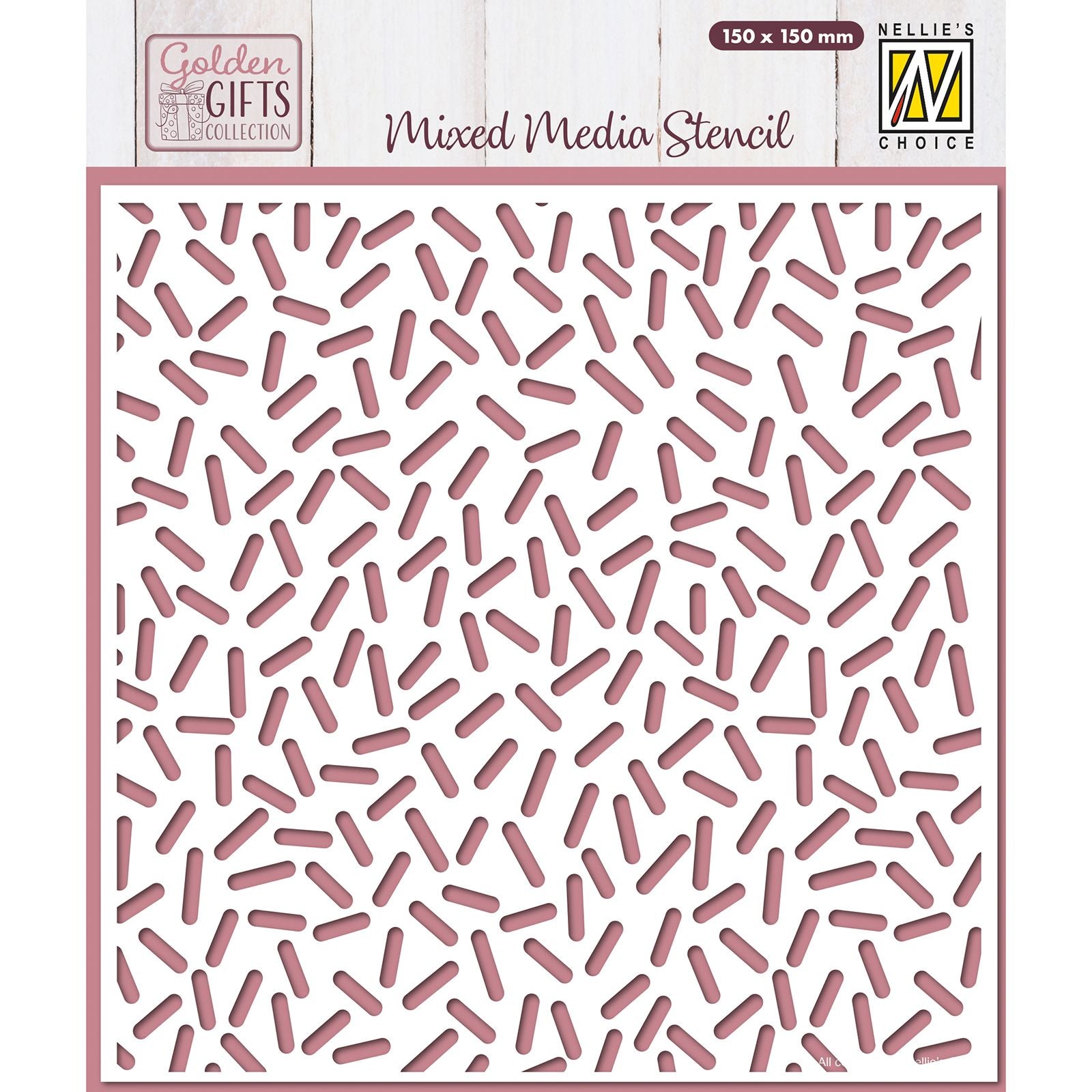 Nellie's choice • sjabloon confetti 15cmx15cm