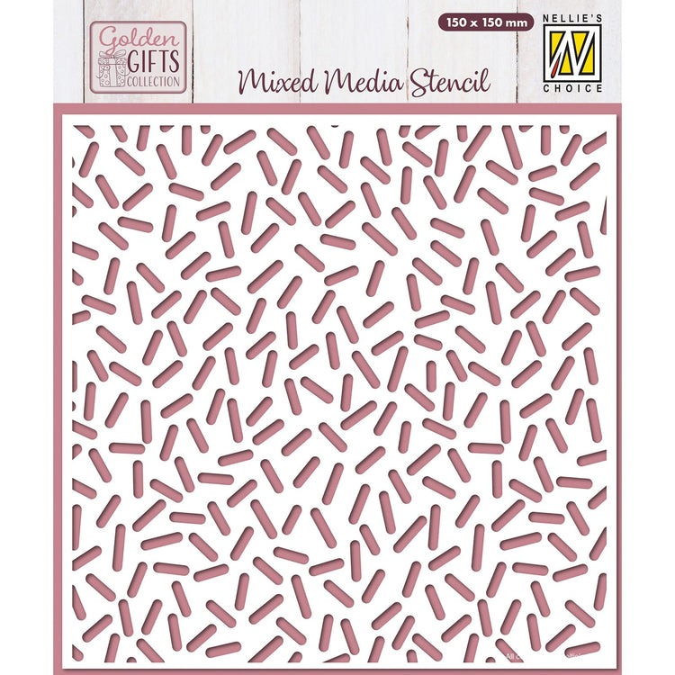 Nellie's choice • sjabloon confetti 15cmx15cm