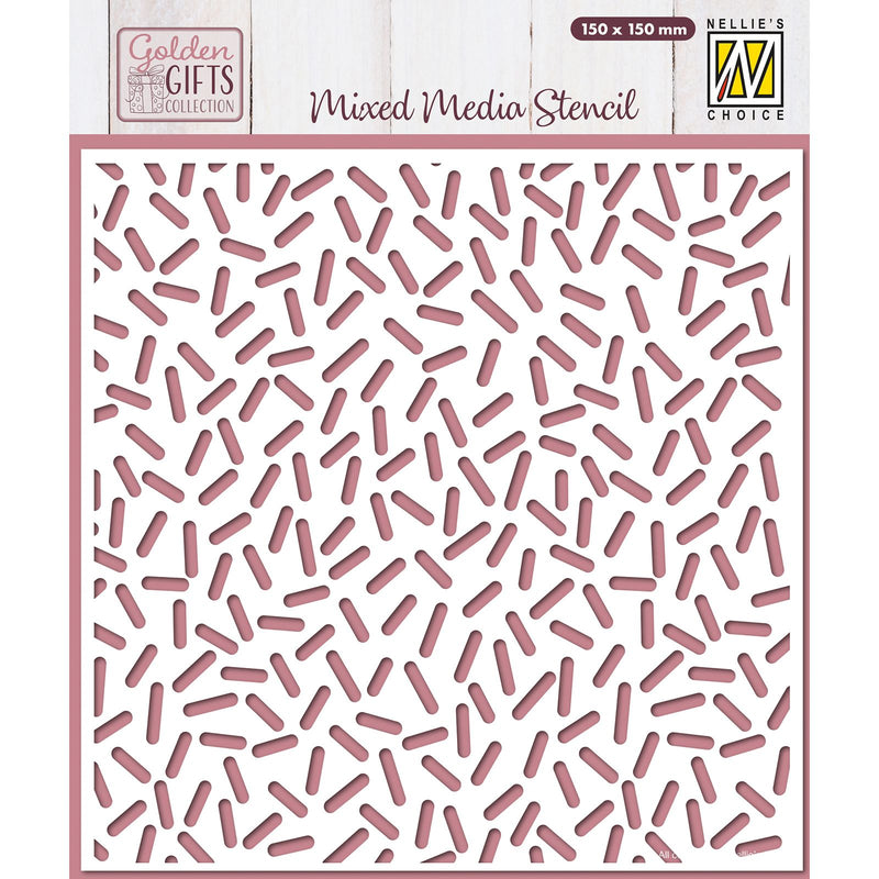 Nellie's choice • sjabloon confetti 15cmx15cm