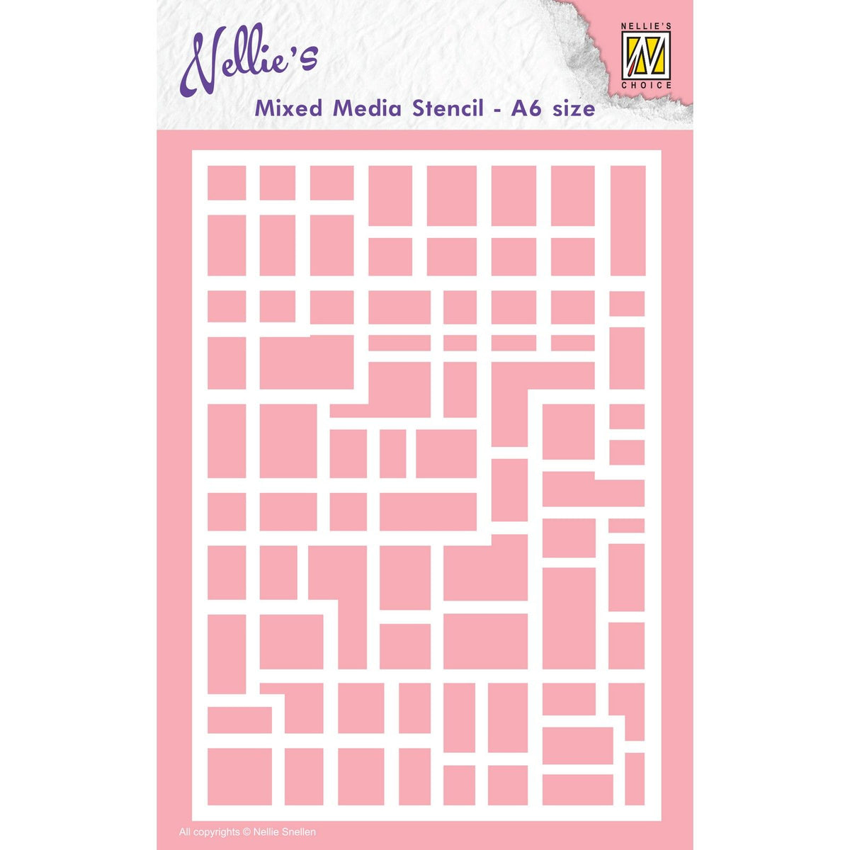 Nellie's choice • stencil a6 size rectangles
