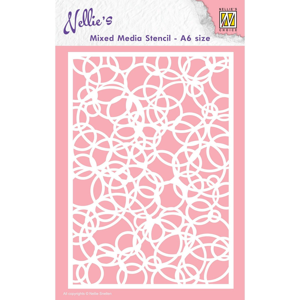 Nellie's choice • stencil a6 size knot of circles