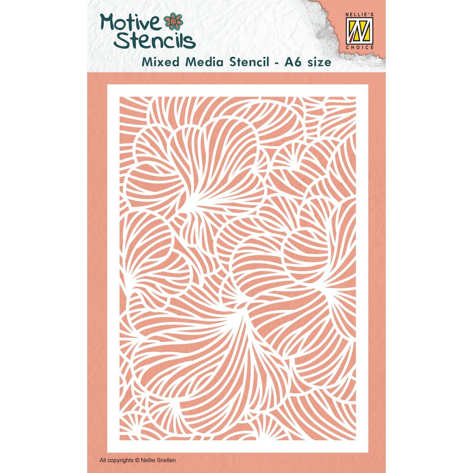 Nellie's choice • stencil a6 size leaves