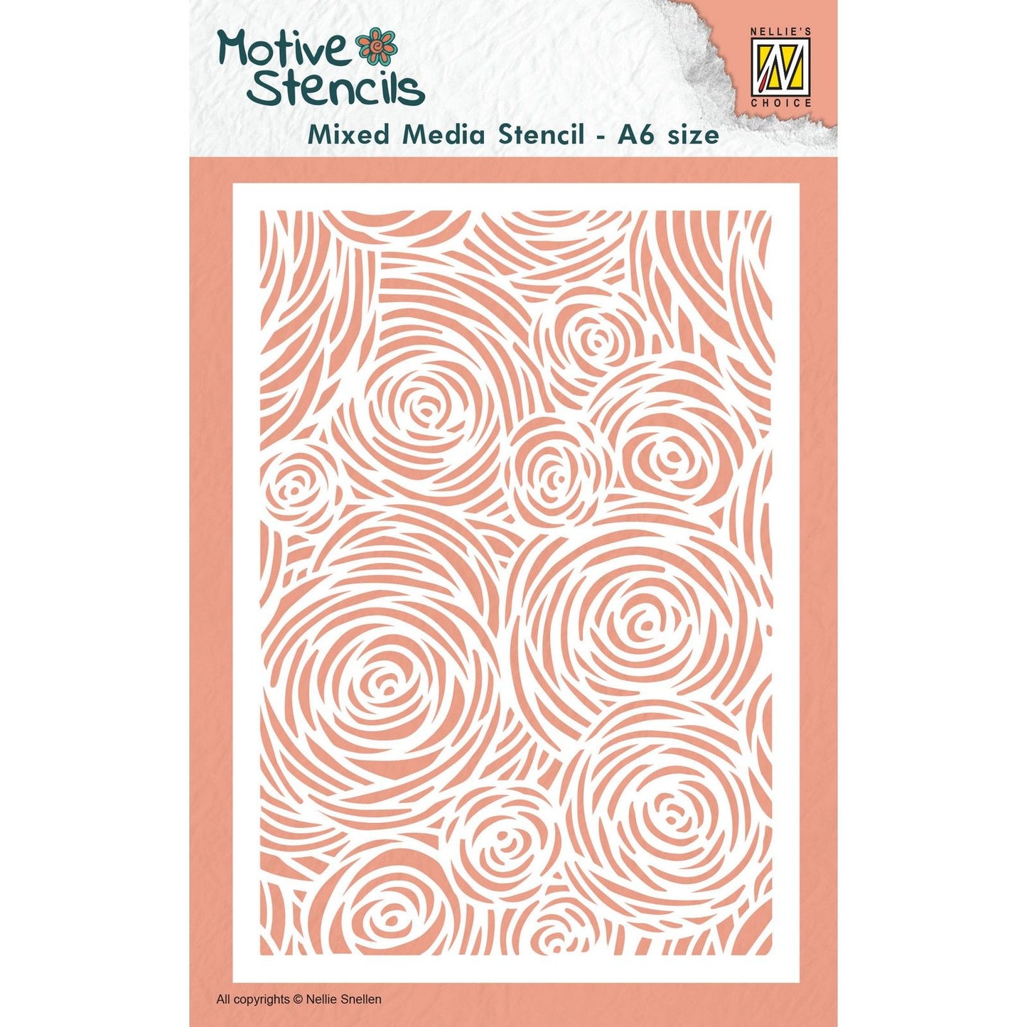 Nellie's choice • stencil a6 size flowers