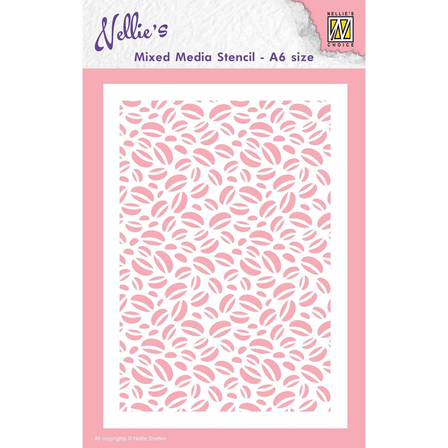Nellie's choice • stencil a6 size coffee-beans