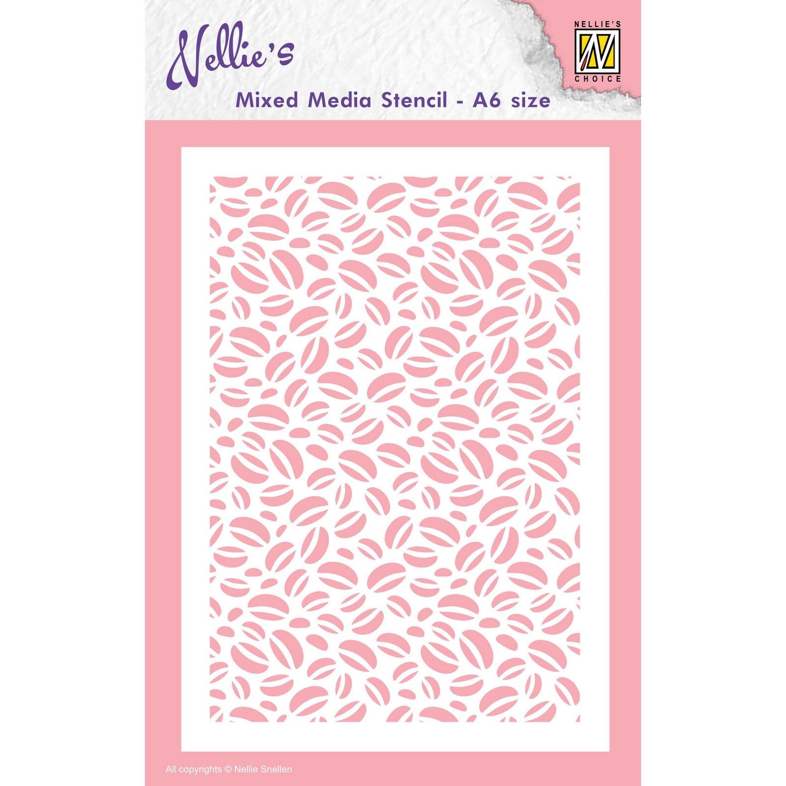 Nellie's choice • stencil a6 size coffee-beans