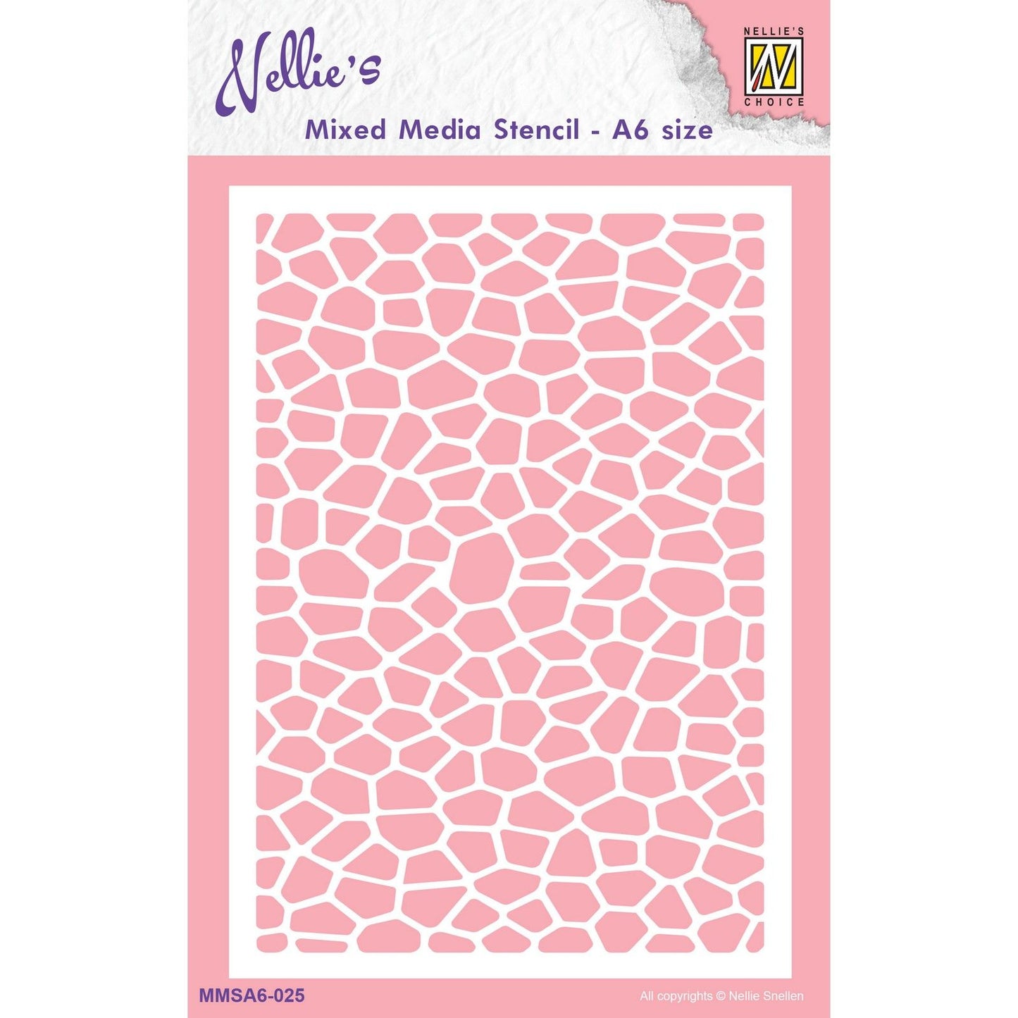 Nellie's choice • stencil a6 size stone pavement