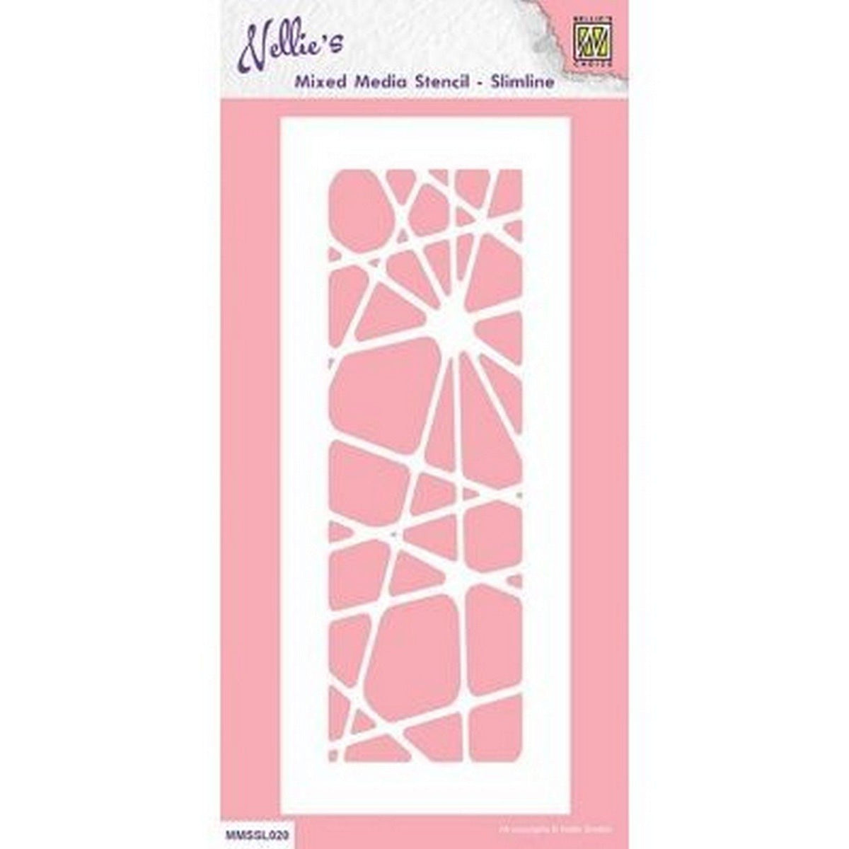 Nellie's choice • stencil slimline size abstract