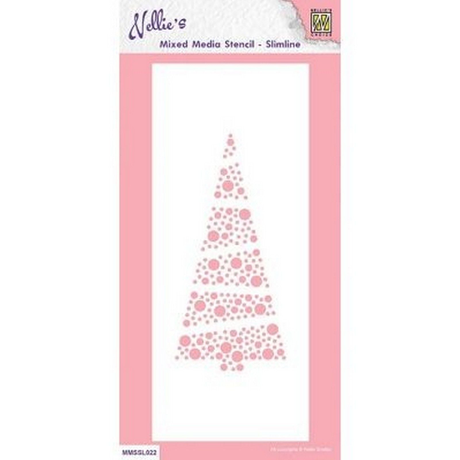 Nellie's choice • stencil slimline size xmas tree