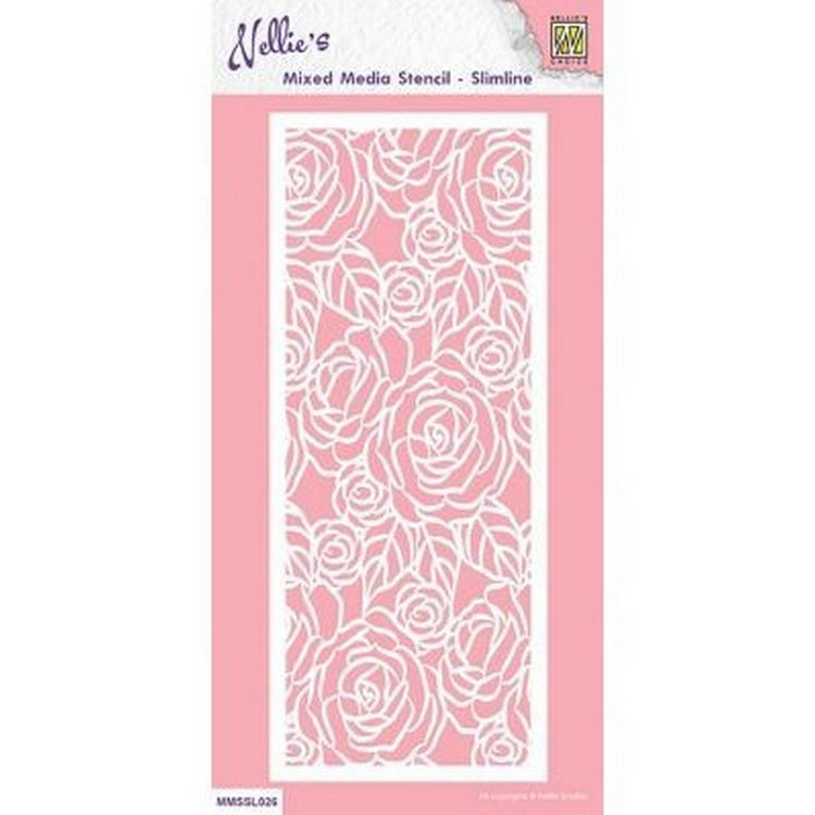 Nellie's choice • stencils slimline size roses