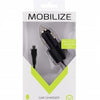 Enzo mobilize usb autolader dual 4800ma + micro usb kabel zwart 1m - 9540125