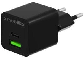 Enzo mobilize usb + usb-c snellader 30w zwart - 9550191