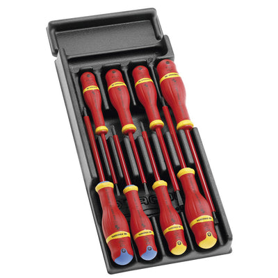 Facom module van 8 geïsoleerde protwist® schroevendraaiers - 1000 volt - mod.at1ve