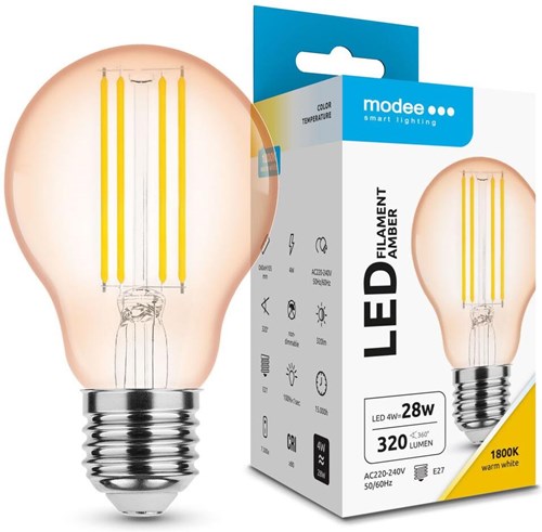 Enzo modee led gls e27 4-33w 1800k filament amber - led7442