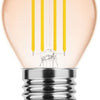 Enzo modee led kogel e27 4-28w 1800k filament amber dimbaar - led7430