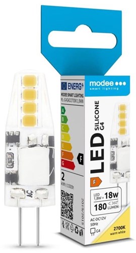 Enzo modee led steek g4 12v led cob 1,8-18w 2700k helder - led0088