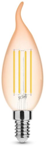 Enzo modee led tipkaars e14 4-28w 1800k filament amber dimbaar 2-pack - led7408 - afbeelding 1