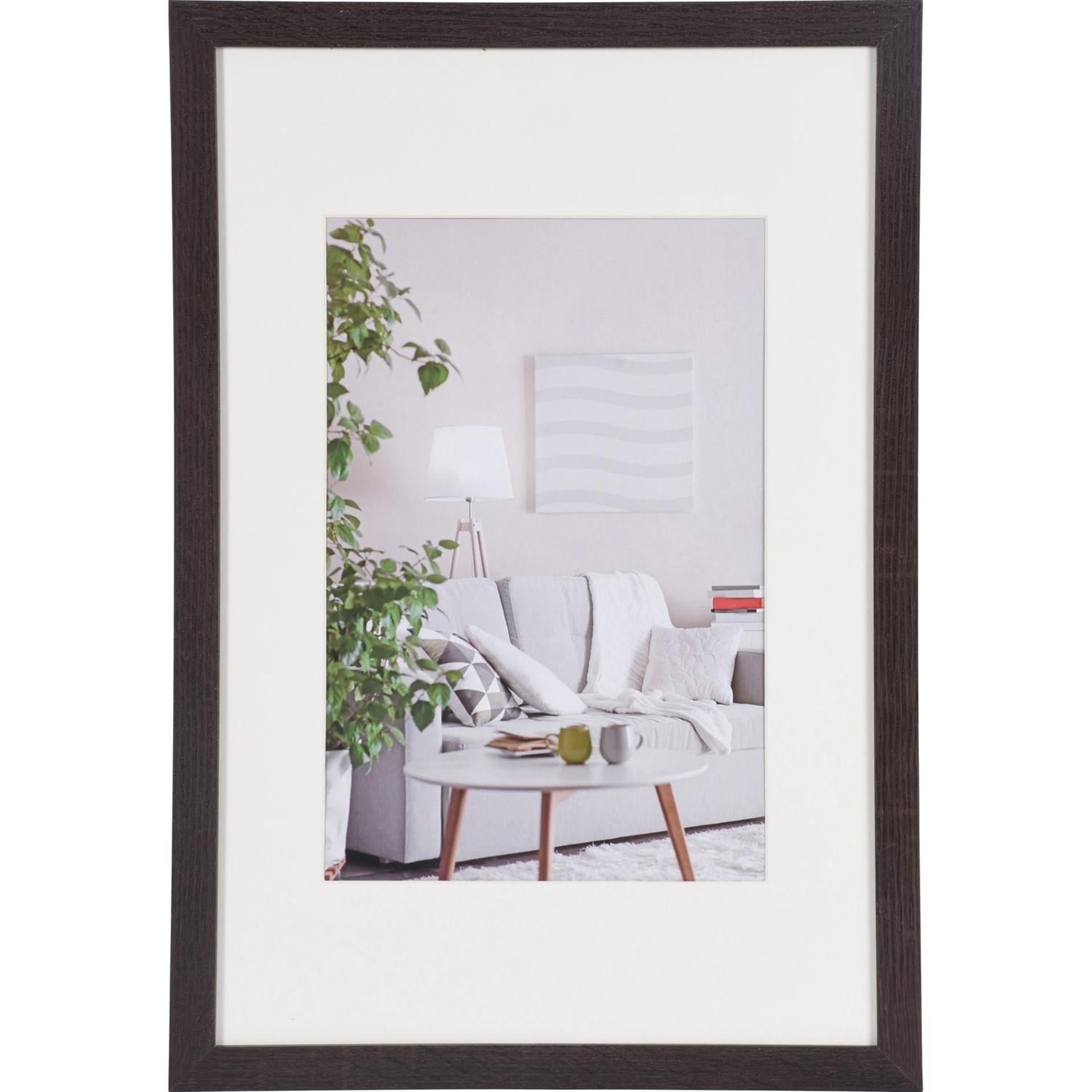 Henzo modern fotolijst 30x45cm donkerbruin