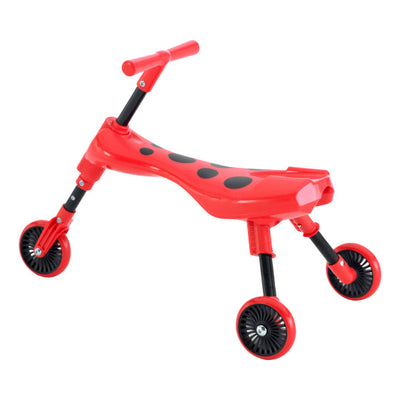 The bugs scuttlebug beetle loopfiets met 3 wielen junior rood zwart