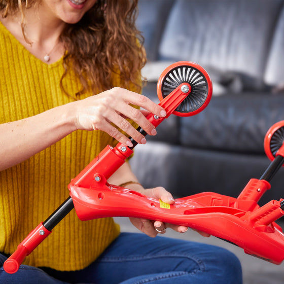 The bugs scuttlebug beetle loopfiets met 3 wielen junior rood zwart