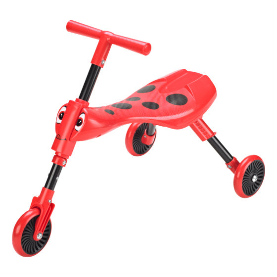 The bugs scuttlebug beetle loopfiets met 3 wielen junior rood zwart