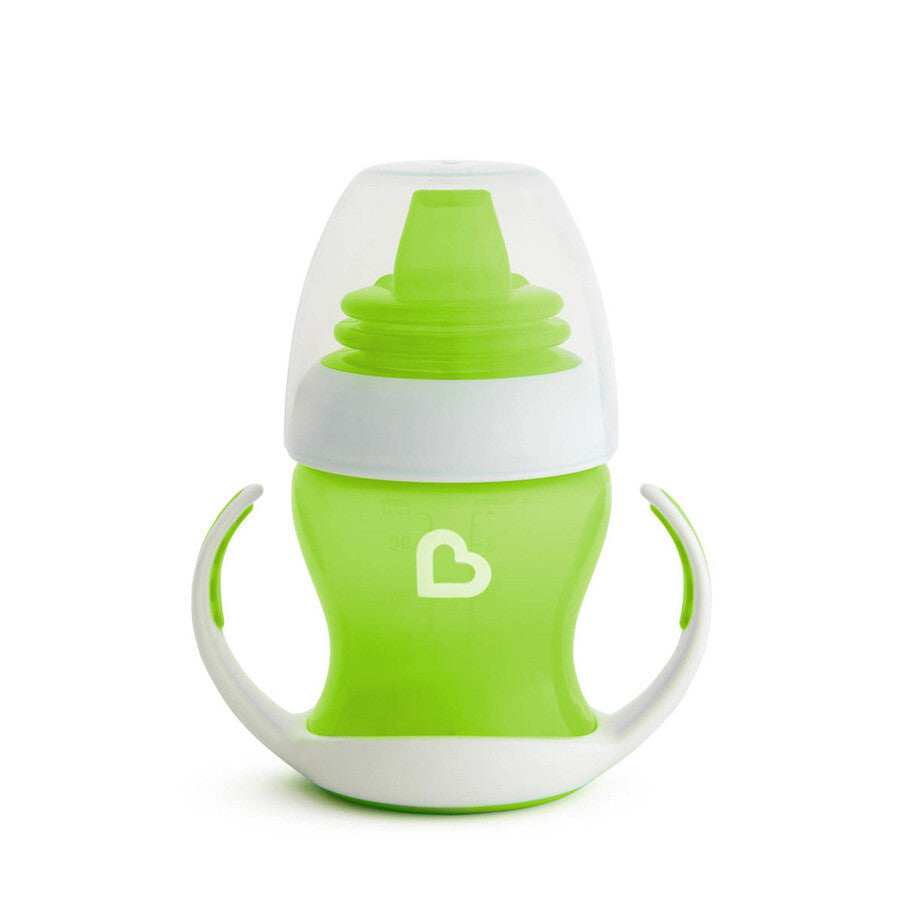 Munchkin overgangsbeker - gentle beker - transition cup - anti-lek beker voor baby's – vanaf 4 maanden - 118ml - groen - drinkbeker