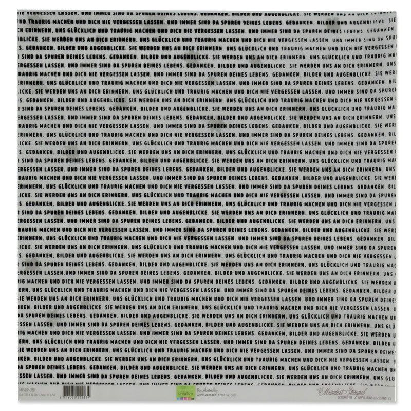 Mundart stempel • vellum papier fluwelen duitse tekst trauer