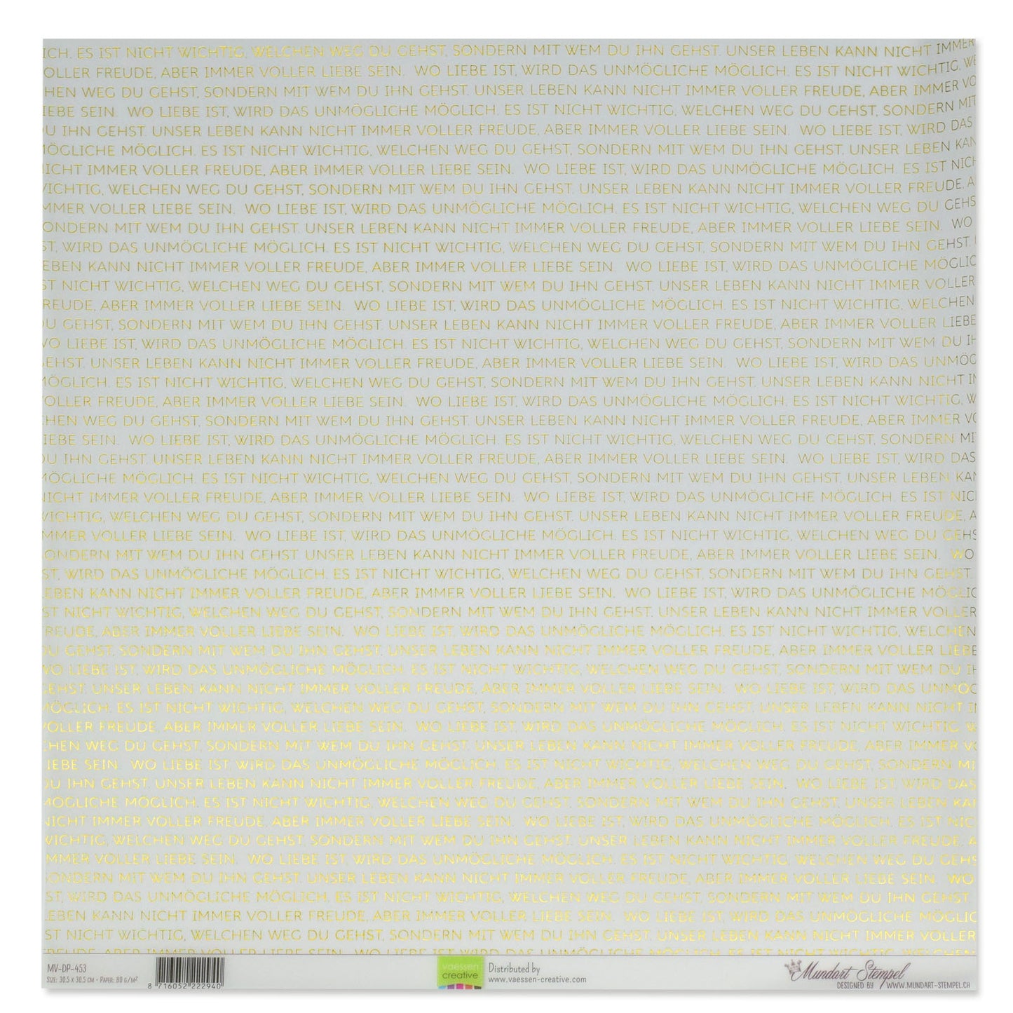 Mundart stempel • vellum papier duitse tekst hochzeitsspruch
