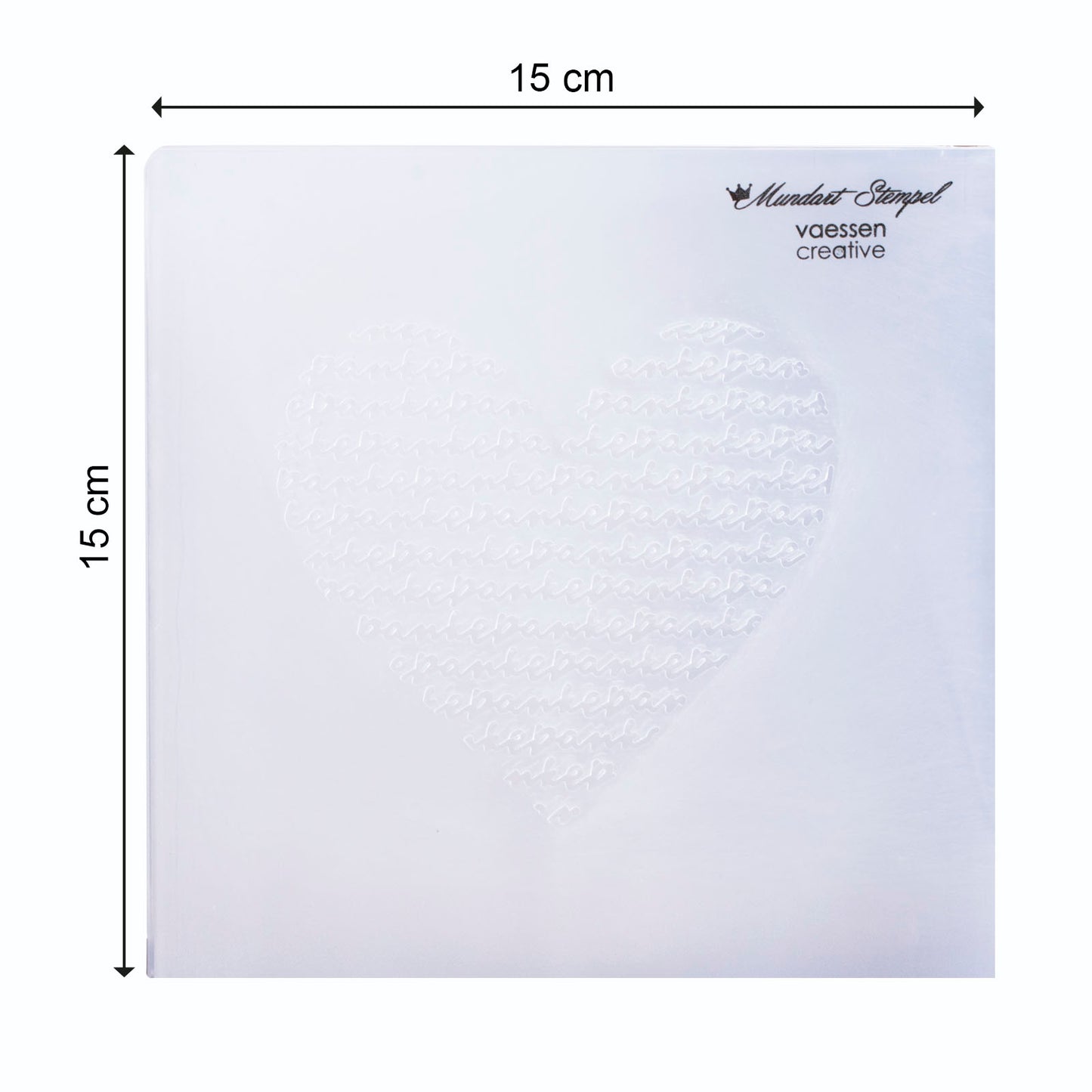 Mundart stempel • embossing sjabloon duitse tekst danke