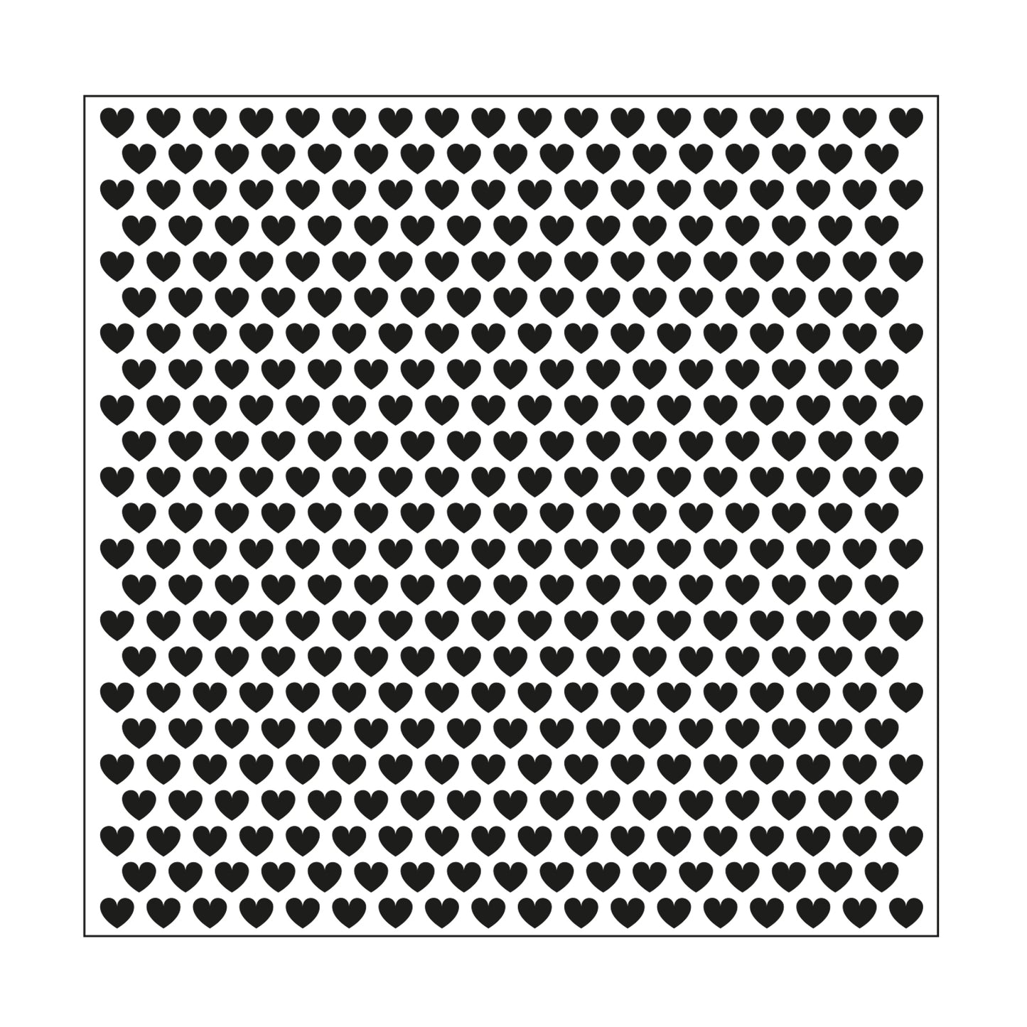 Mundart stempel • embossing sjabloon kleine hartjes