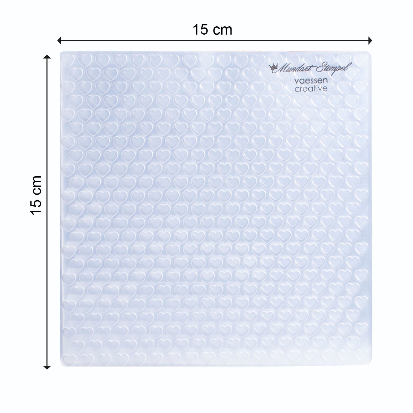 Mundart stempel • embossing sjabloon kleine hartjes