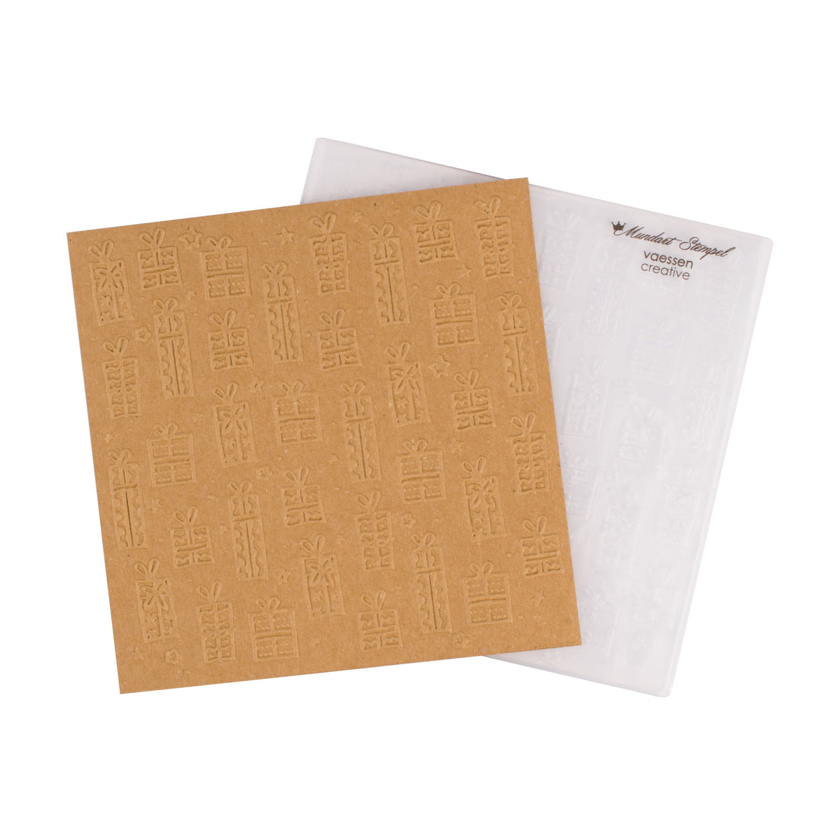 Mundart stempel • embossing sjabloon cadeautjes