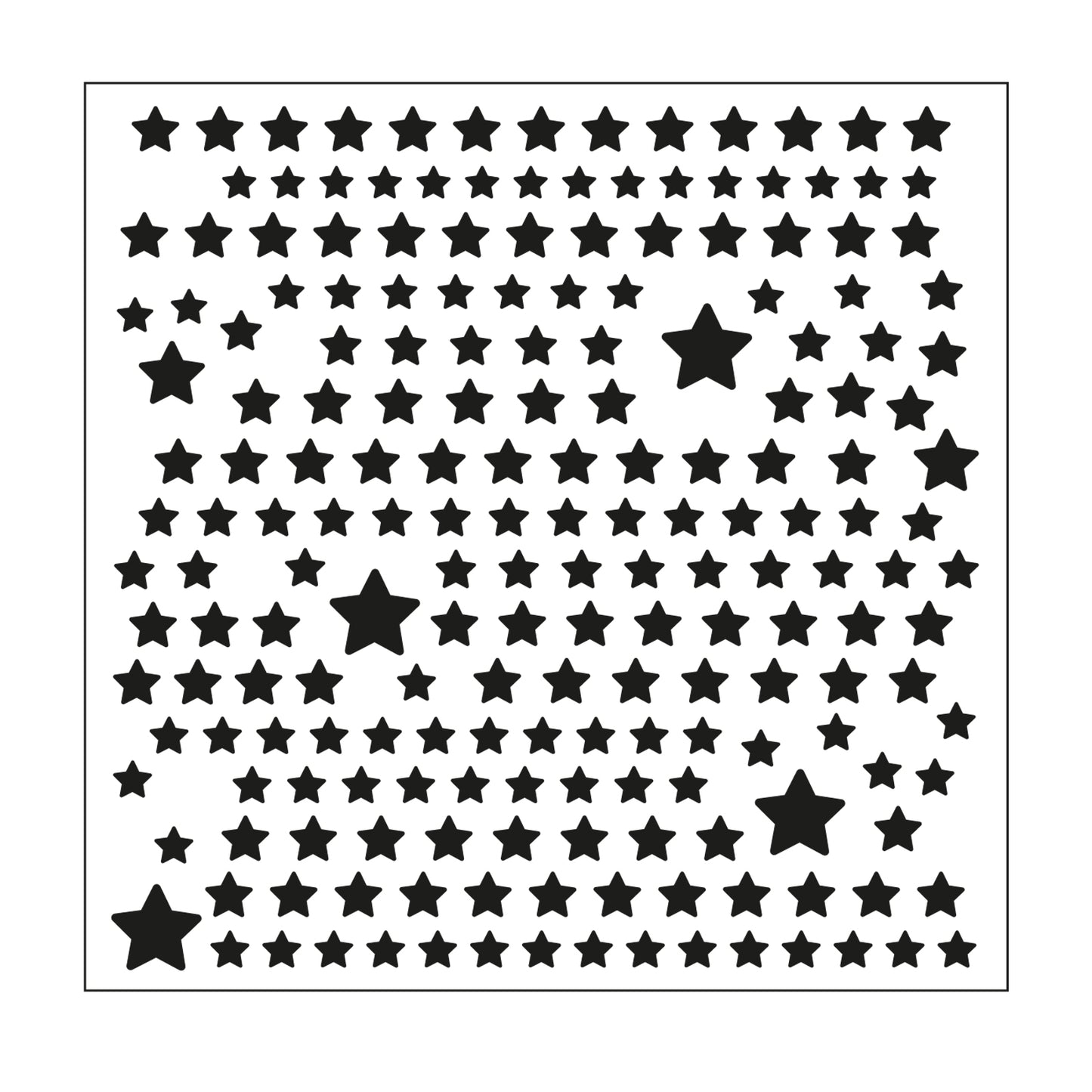 Mundart stempel • stencil sterren