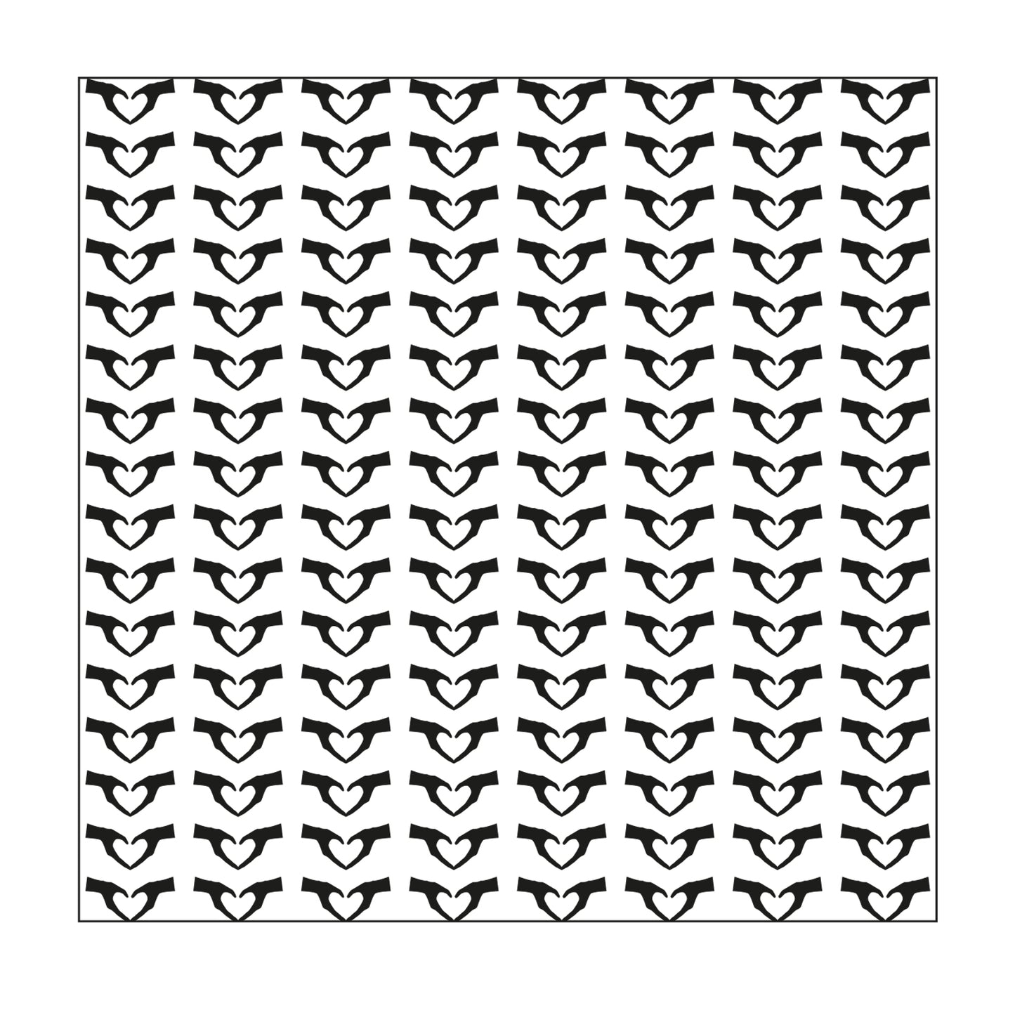 Mundart stempel • stencil handen