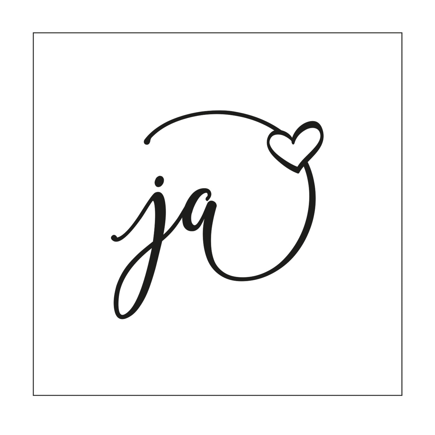 Mundart stempel • stencil duitse tekst ja