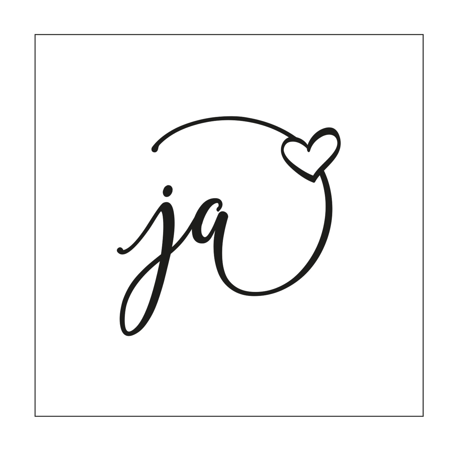 Mundart stempel • stencil duitse tekst ja