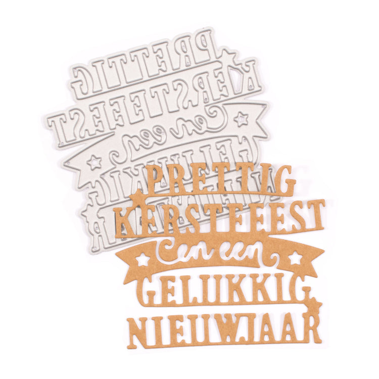 Mundart stempel • snijmal prettig kerstfeest 1