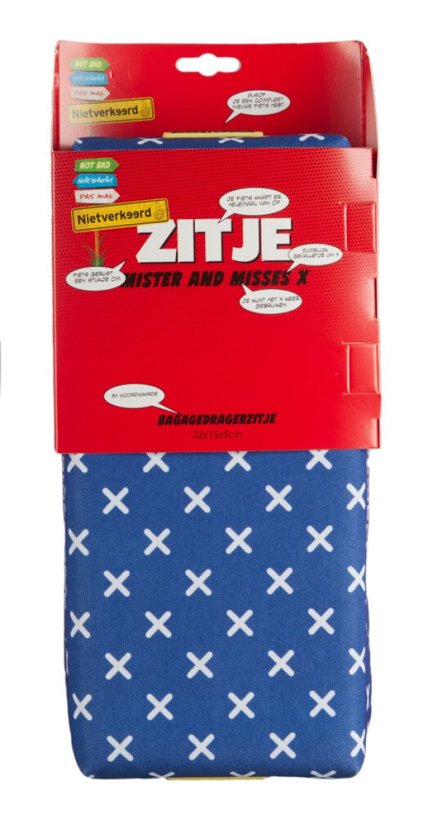 Buzaglo nietverkeerd zitkussen voor bagagedrager mister misses x