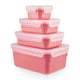 Tefal masterseal colour voorraaddozenset 4-delig roze (0,2l, 0,55l, 0,8l, 2,2l)